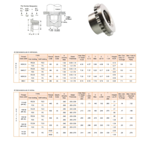 miniature fasteners feox/fe/feo