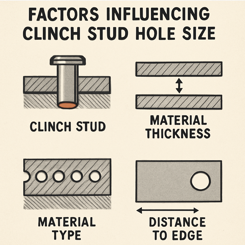 Understanding Clinch Stud Hole Size Specifications