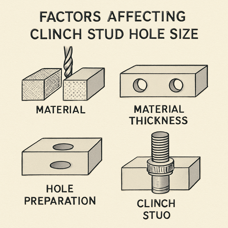 Understanding Clinch Stud Hole Size Specifications