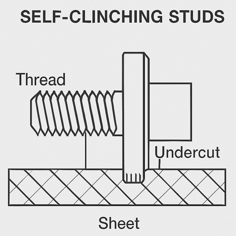 Self Clinching Studs Quality Fasteners for Load Bearing Applications